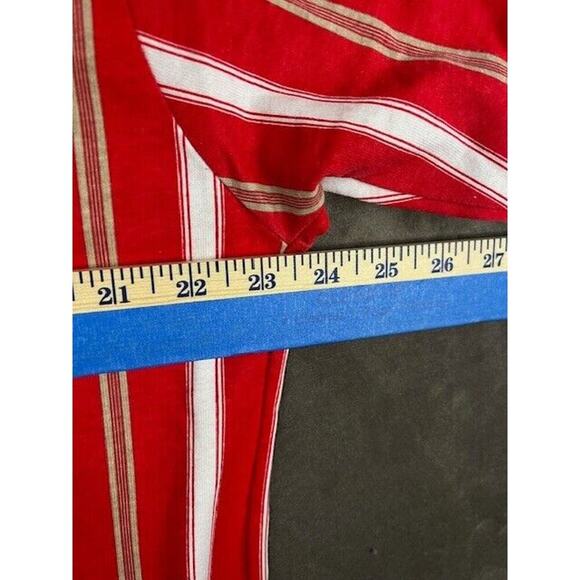 VTG 80s Chip‎ Beck Collection Red stripe Collared Golf Polo Shirt L Large - Picture 4 of 5
